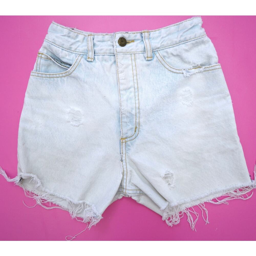 Vintage 90's Guess Reworked Denim Cutoff Shorts Womens 24"